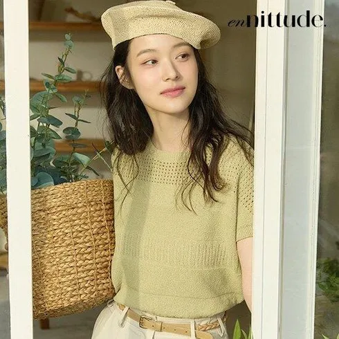 모르면 후회하는 엔니튜드 크로셰 팬시얀 반팔니트 3종 리뷰