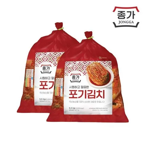 쿠팡에서 나만 모르면 안되는  종가 중부식 포기김치 11kg (5.5kg X 2 Best 5 제품